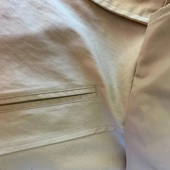 Maison Jules Oxford Preppy Pea Coat Small Double Breasted Peplum Trench jacket - Picture 6 of 10